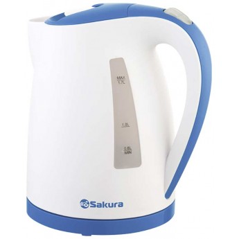 Чайник электрический SAKURA SA-2346WBL 1.7 л белый, голубой