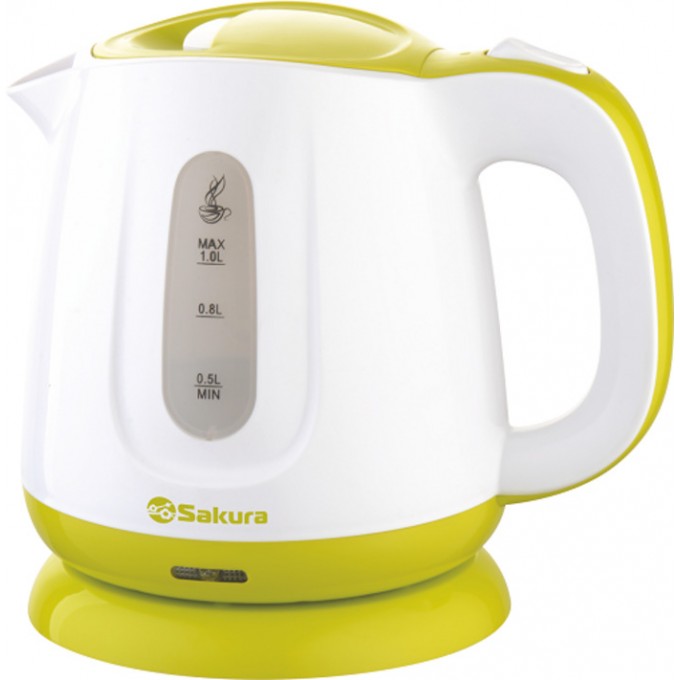 Чайник электрический SAKURA SA-2347GW 1 л белый, зеленый 100030223867
