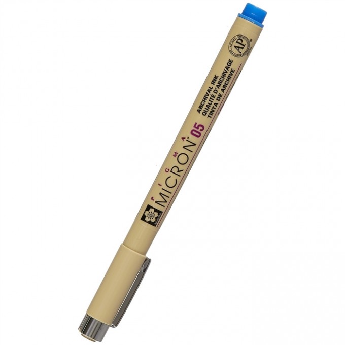 Ручка капиллярная SAKURA Pigma Micron 0.45 мм цвет чернил: синий 100030582873