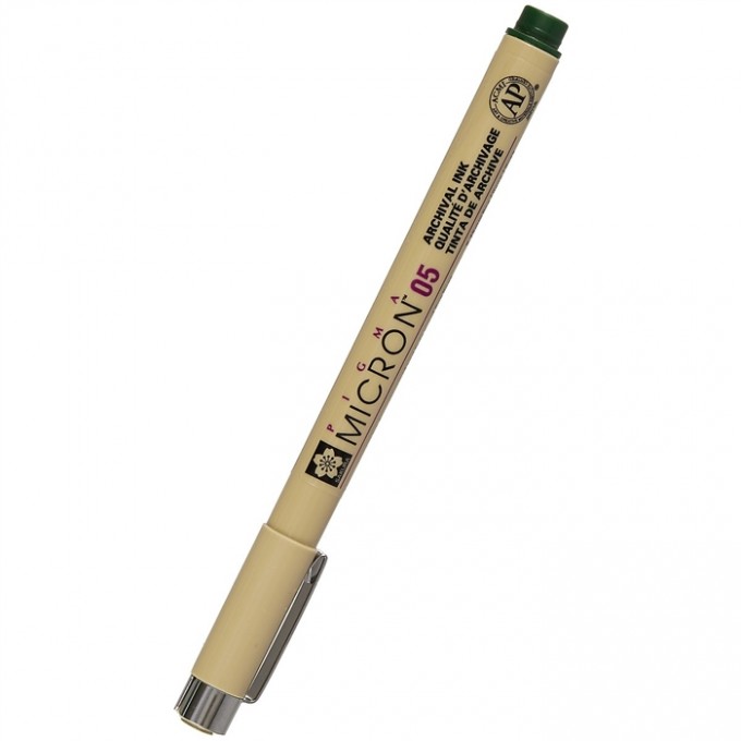 Ручка капиллярная SAKURA Pigma Micron 0.45 мм цвет чернил: хаки 100030582874