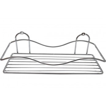 Полка для ванной SAKURA одинарная, прямоугольная, AE-4034, 80x120x300 мм, CP, xром