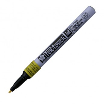 Маркер лаковый SAKURA Pen-Touch 1 мм желтый XPMKA#3