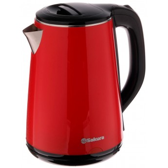 Чайник электрический SAKURA SA-2150BR 2.2 л красный, черный