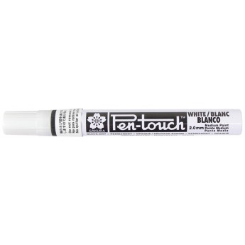 Маркер SAKURA Pen-Touch 2 мм белый