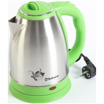 Чайник электрический SAKURA SA-2134GS 1.8 л зеленый, серебристый