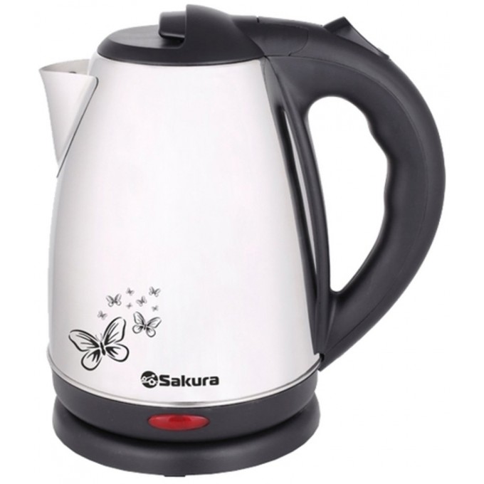 Чайник электрический SAKURA 1.8 л серебристый, черный SA-2135