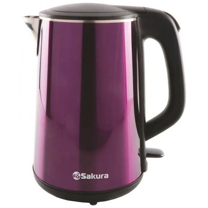 Чайник электрический SAKURA с двухслойным корпусом 1.8л 1.8 л фиолетовый SA-2156MP