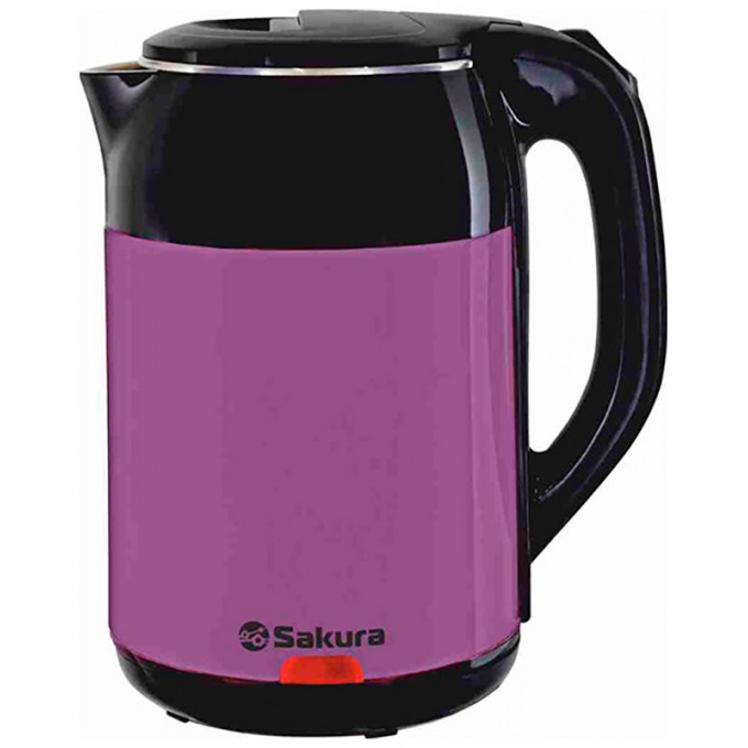 Чайник электрический SAKURA SA-2168BV 1.8 л фиолетовый, черный SA-2168BV 1.8 CHEPHYII/FIOLETOBYII