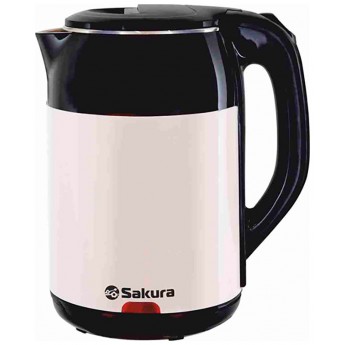 Чайник электрический SAKURA SA-2168BW 1.8 л белый, черный