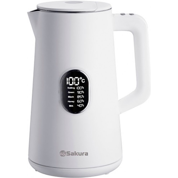 Чайник электрический SAKURA 1.5 л белый SA-2171W PREMIUM