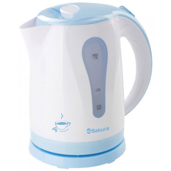 Чайник электрический SAKURA 1.8 л белый, голубой SA-2326BL
