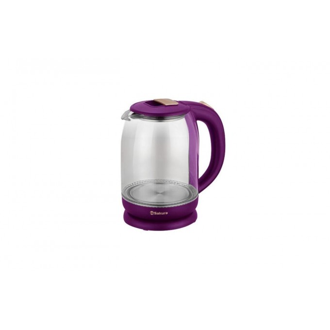 Чайник электрический SAKURA 1.8 л фиолетовый, прозрачный SA-2709V