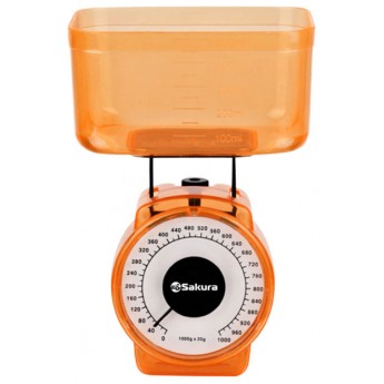 Весы кухонные SAKURA SA-6018A Orange