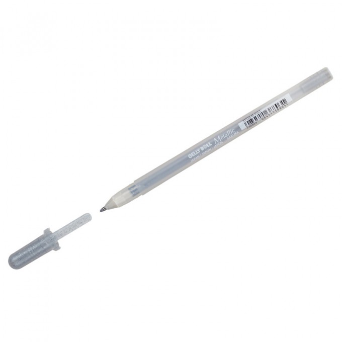 Ручка гелевая SAKURA Jelly Roll Matallic , серебристая, 1 мм, 1 шт. XPGB-M#553