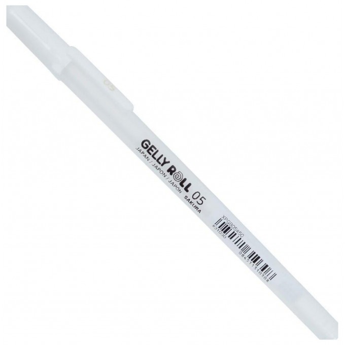 Ручка гелевая SAKURA Gelly Roll , белая, 0,5 мм, 1 шт. XPGB05#50